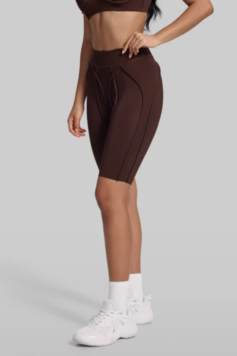 Women's High-Waisted Seam Detail  Naked Feel Yoga Shorts