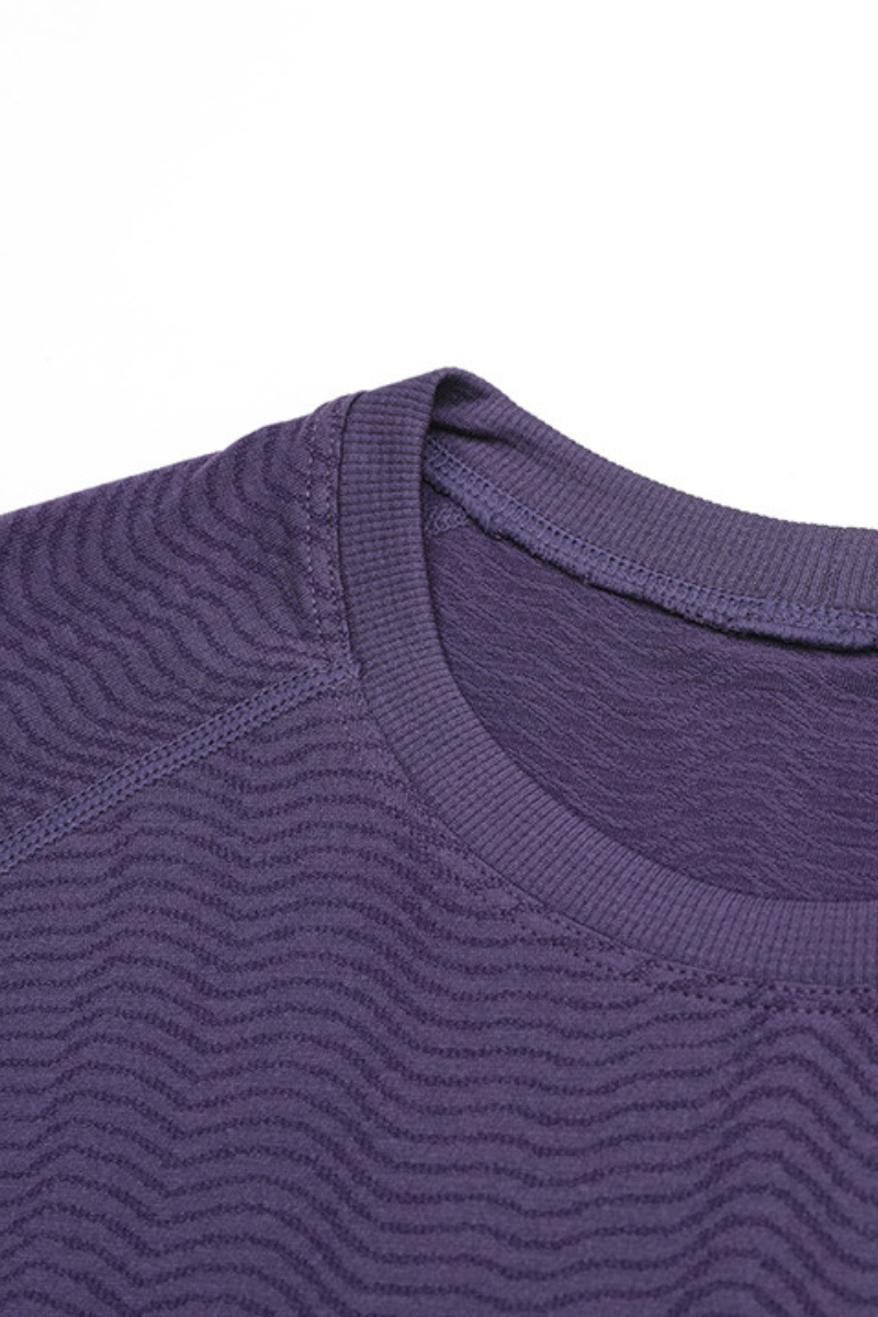 Men's Athletic Seamless Jacquard Long Sleeve T-shirt