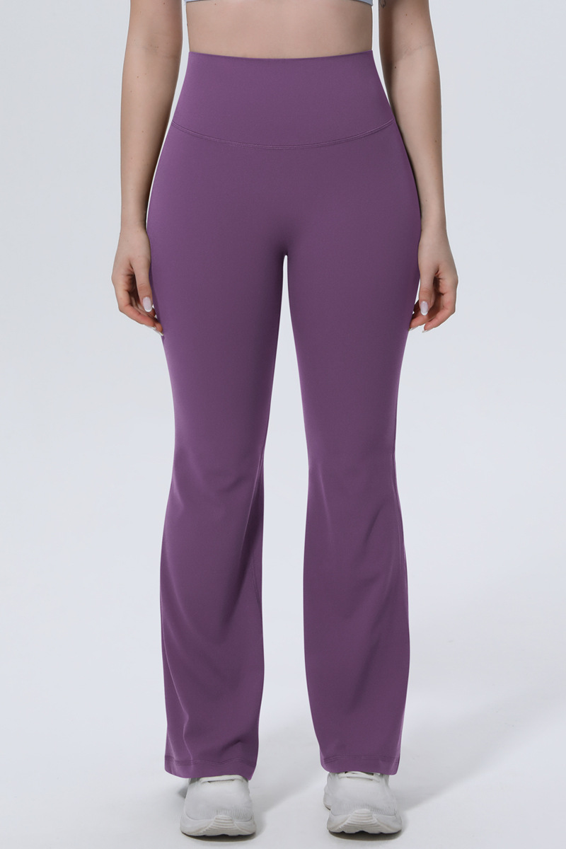 Women's Athletic High Waist And Hip Tight Yoga Flared Pants