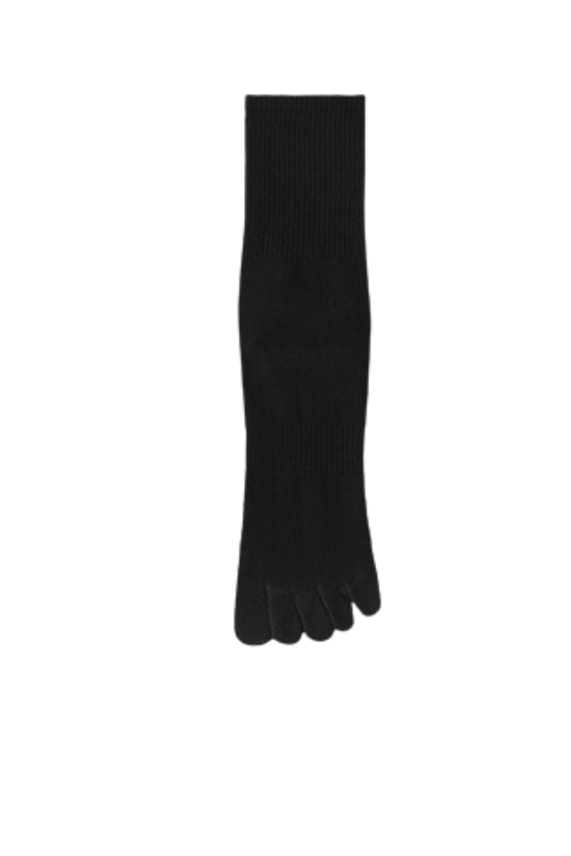 Men's High Stretch Anti-Odor Mid-Calf Five-Toe Socks
