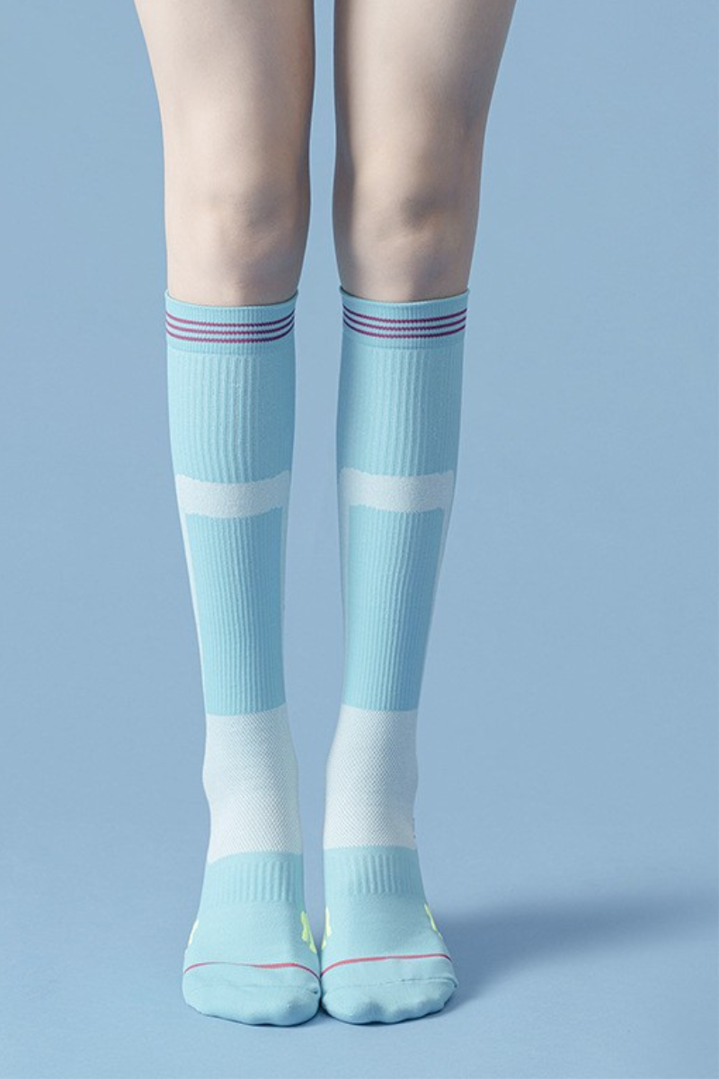 Sports Fitness Compression Knee-High Socks for Running