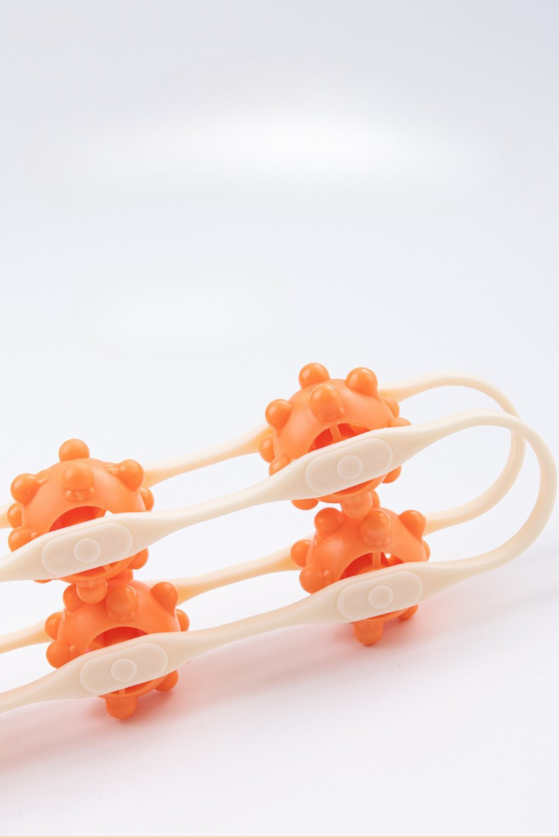 Non-Slip Handle Handle Spiky Fascia Roller Back Massager