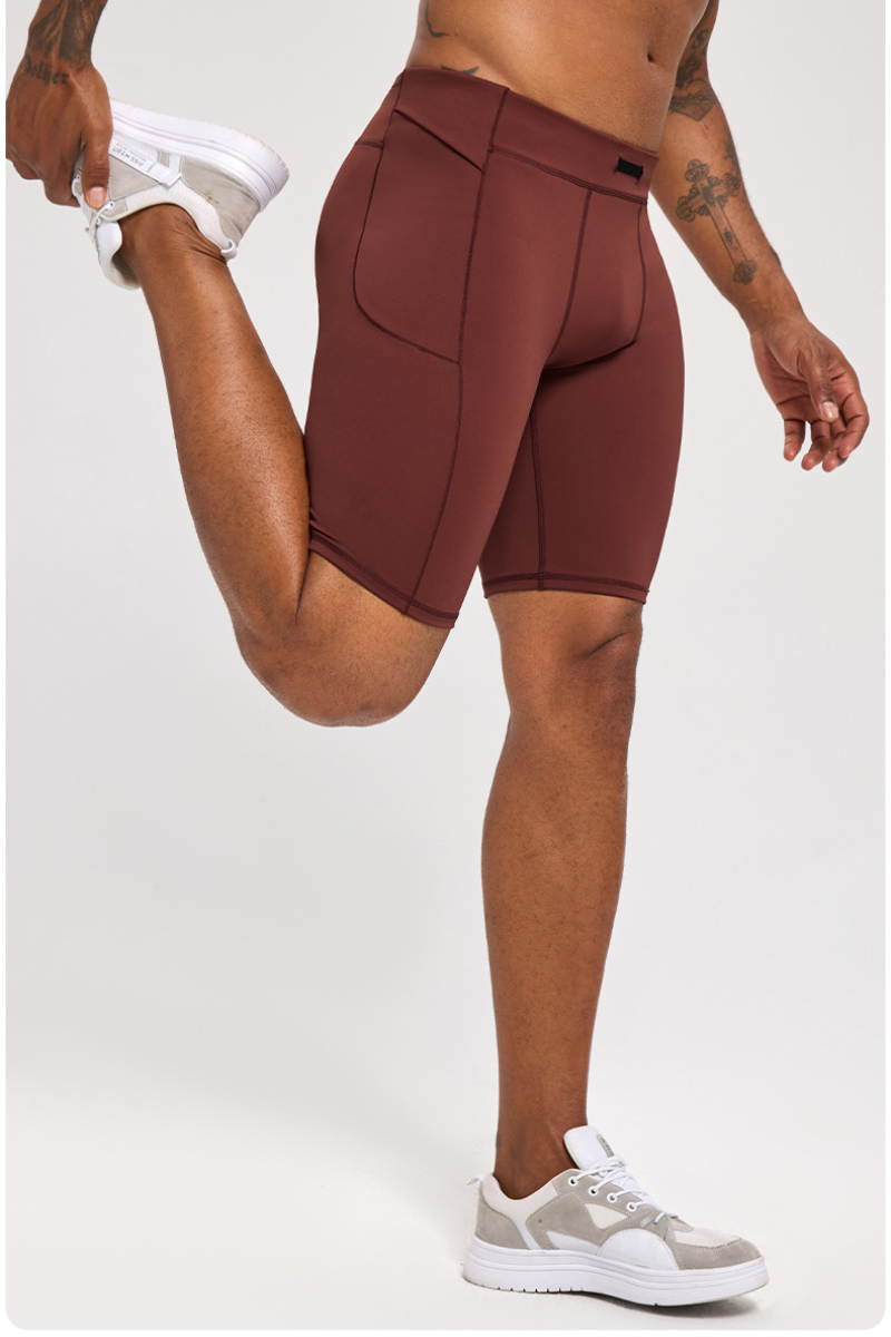Men's Sports Sculpting Solid Side Pocket 5-inch Shorts