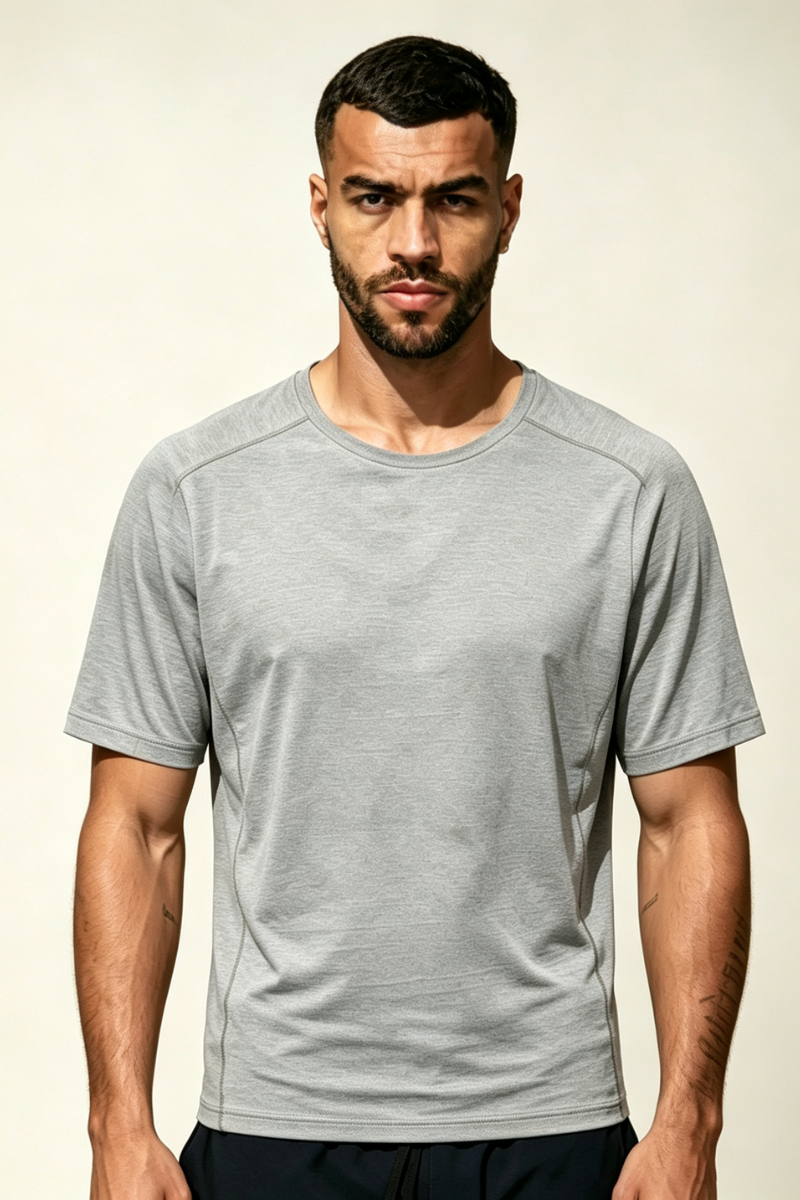 Men's Lightweight Crew Neck Tencel Lyocell Athletic T-shirt