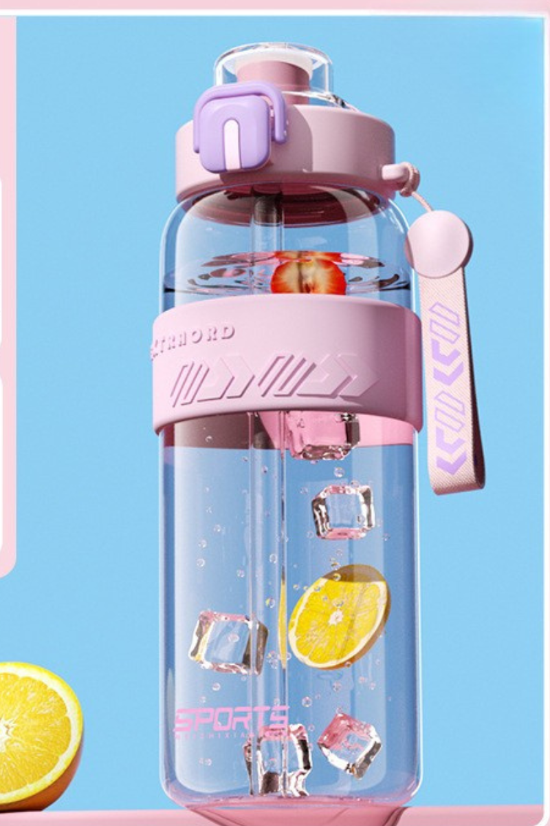 Outdoor Portable Thickened1200ML Heat Resistant Water Bottle