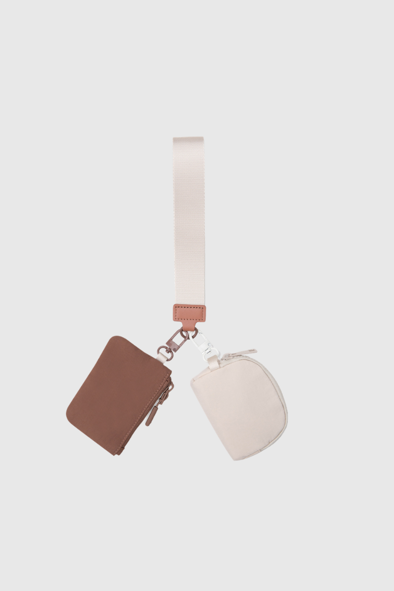 Color Collision Portable Wrist Bag Storage Small Bag