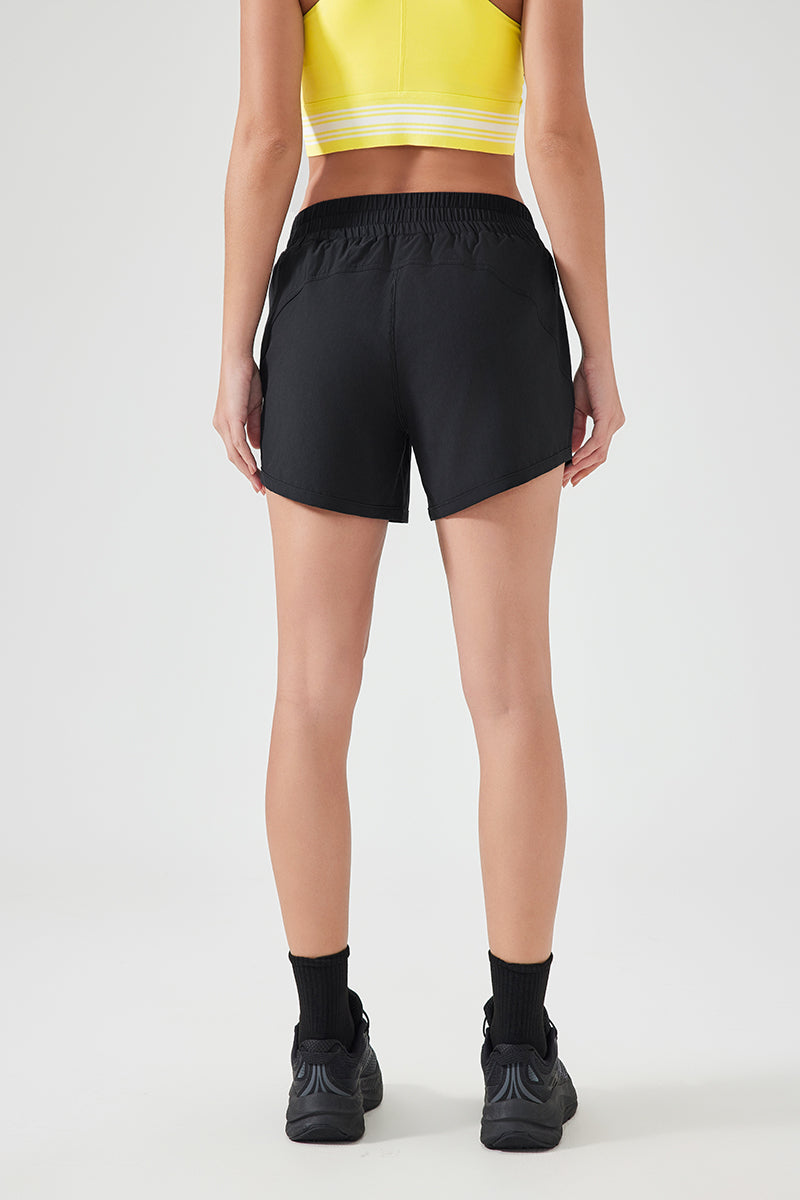 Women Ice Feeling Quick Dry Loose Fit Breathable Outdoor Running Yoga Sports Fitness Shorts