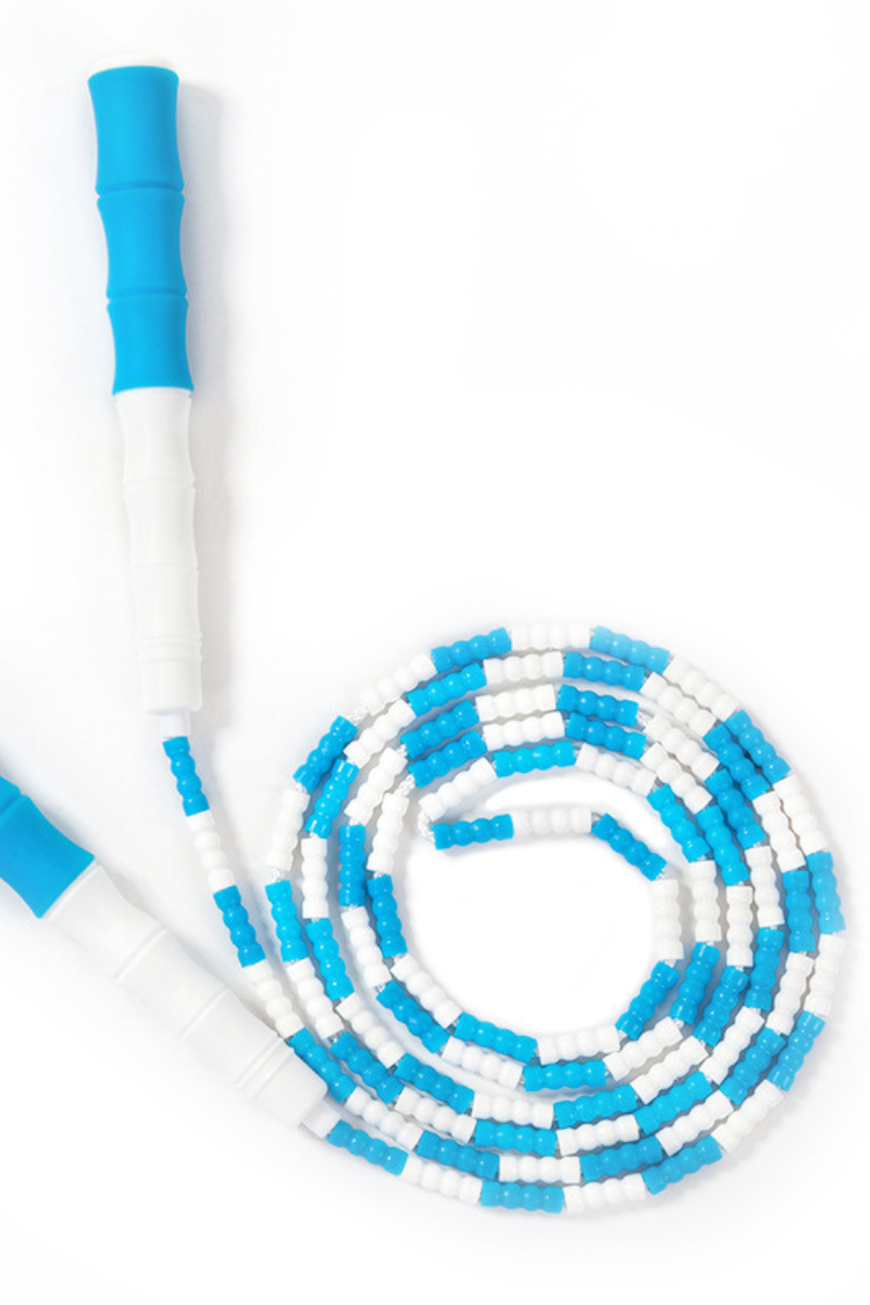 Kids Physical Training Color Block Sports Beaded Jump Rope
