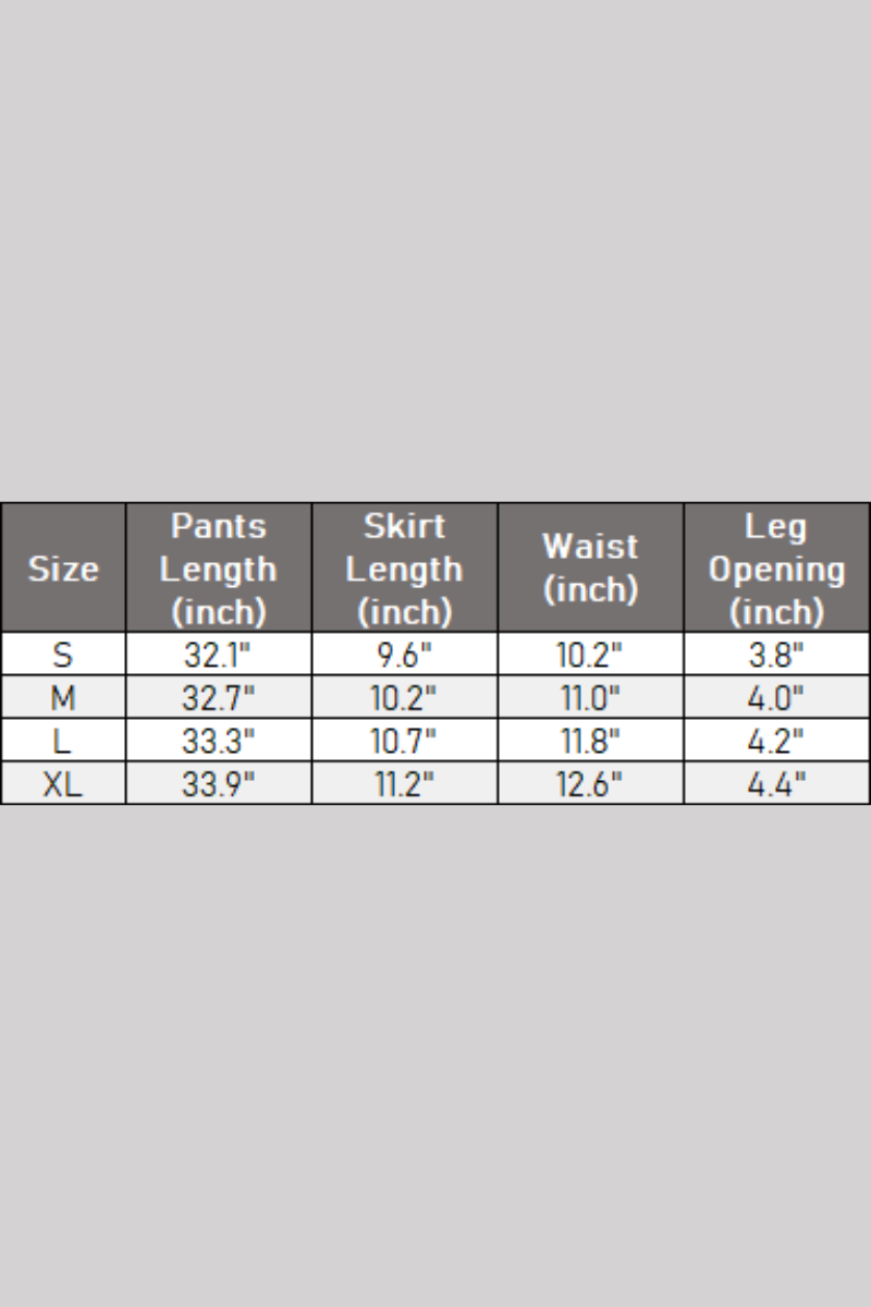 Women's Athletic Crossover Waist 2-in-1 Pleated Yoga Skirt Leggings