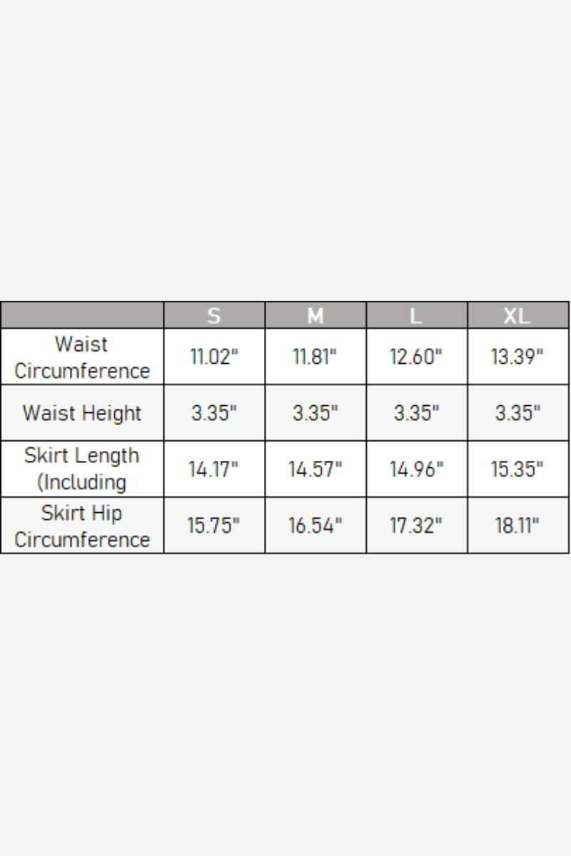 Women's  Multi-Color Lightweight A-Line Tiered Sports Skort