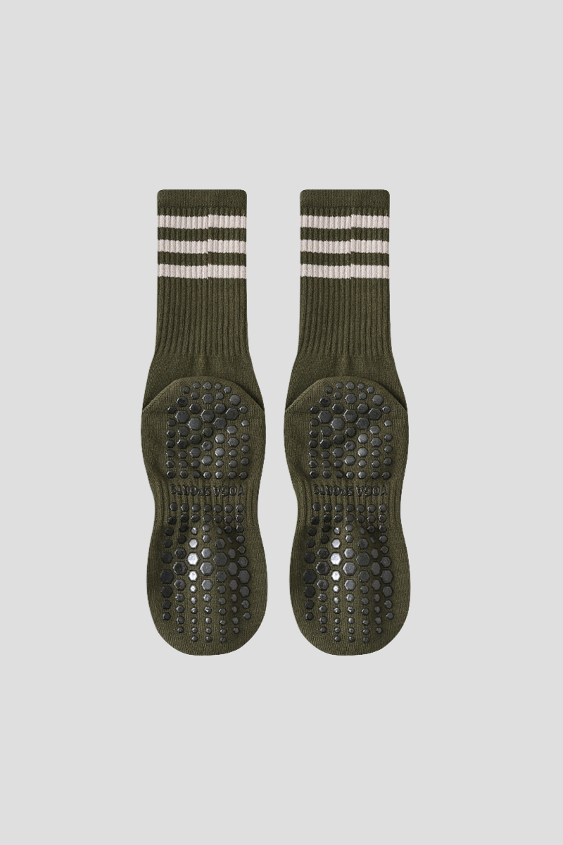 Women's Color Striped Pilates Yoga Tube Socks