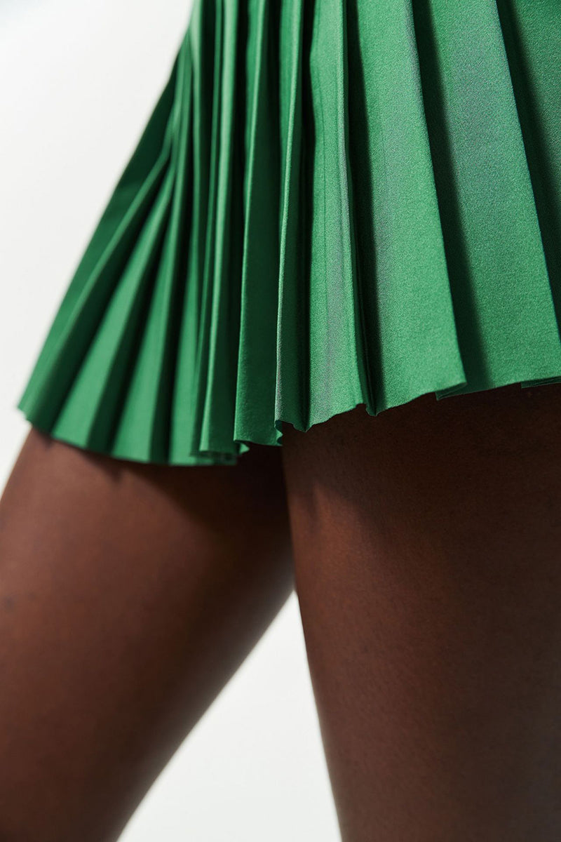 Women High Waist Stretch Tennis Yoga Skirt with Lining
