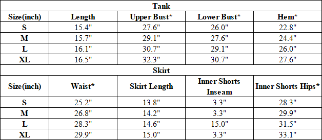 Women's Floral Center Tank & Tennis Skirt Two-Piece Set