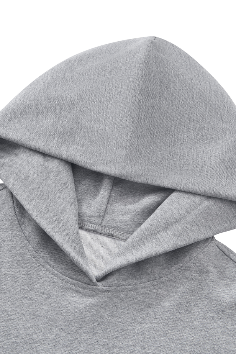 Unisex Fall Set:Heavyweight Hoodie And Curved Sweatpants