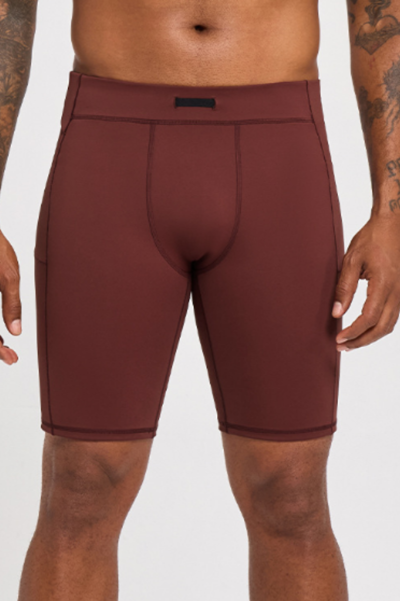Men's Sports Sculpting Solid Side Pocket 5-inch Shorts