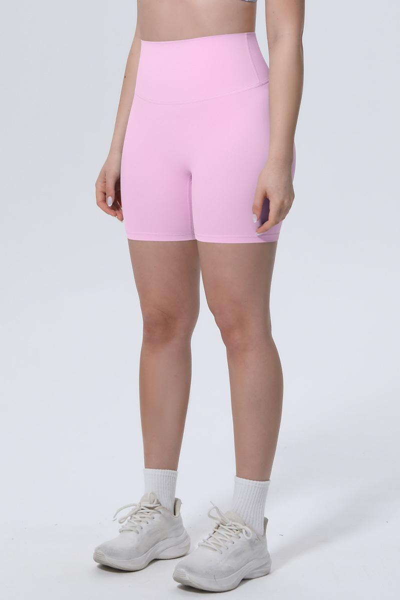 Women's Athletic Ice-Skin Breathable Solid Color Yoga Shorts