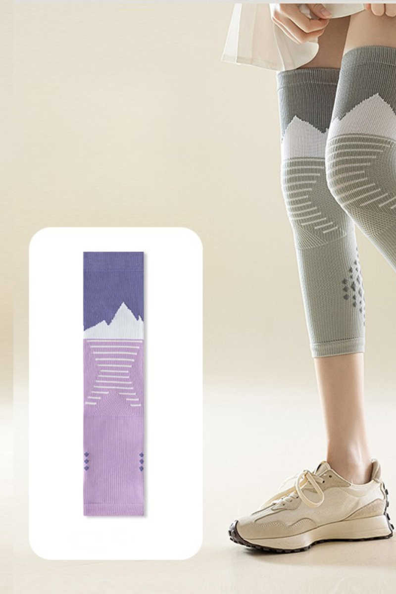 Women's Color Block Anti-Slip Sports Knee-High Socks