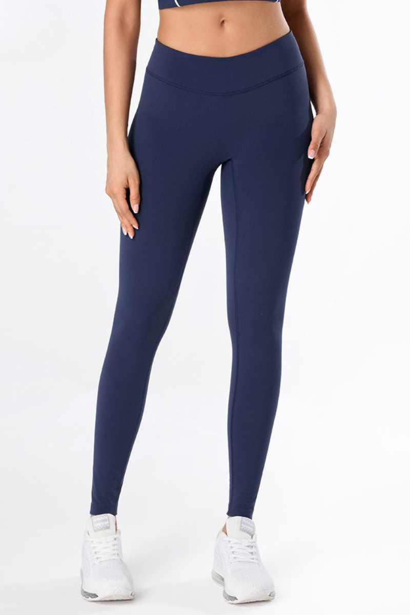 Women's Athletic V-Waist Naked-Feel Slim Fit Yoga Leggings
