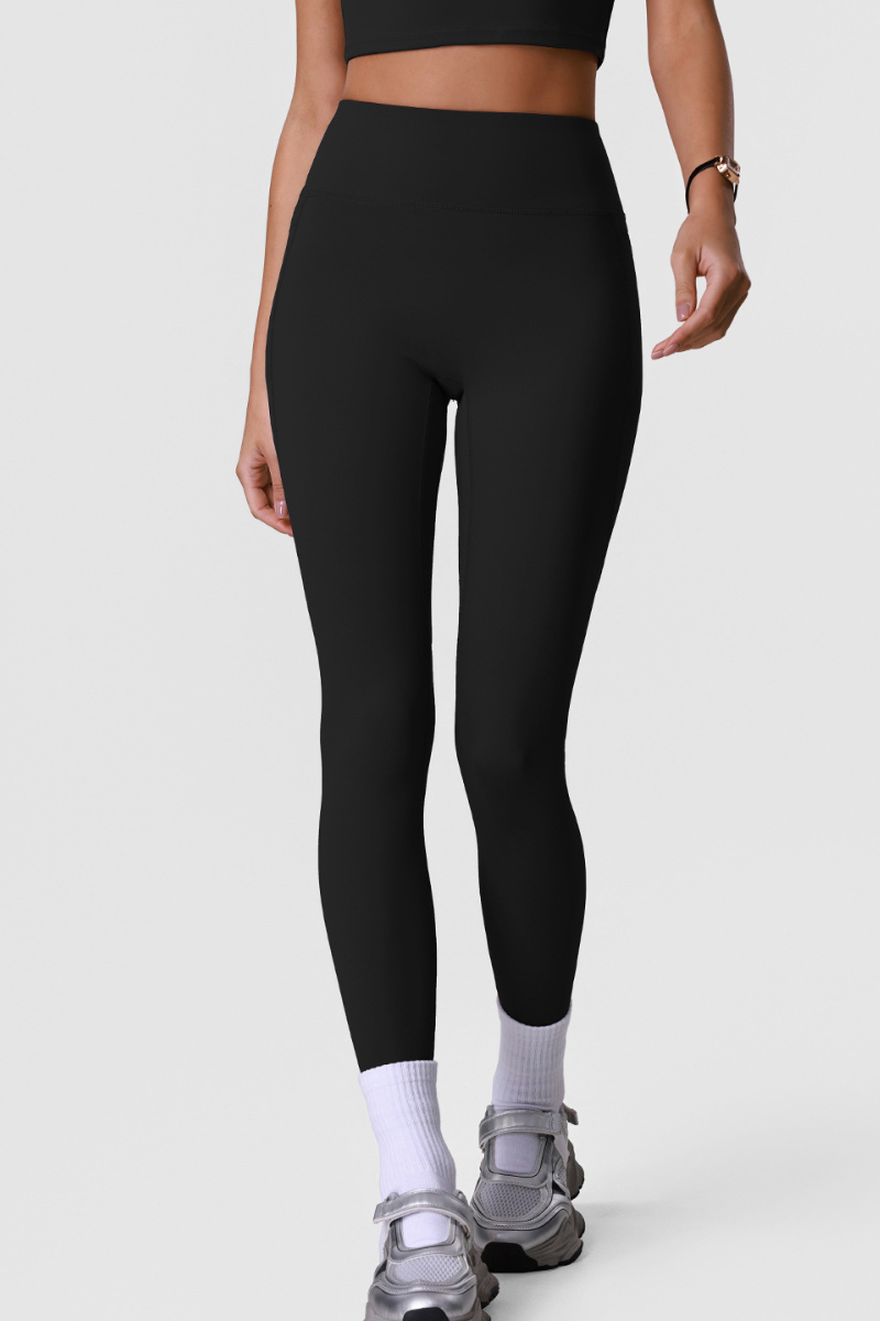 Women's Athletic Side-Pocket High Waist No T-Line Leggings
