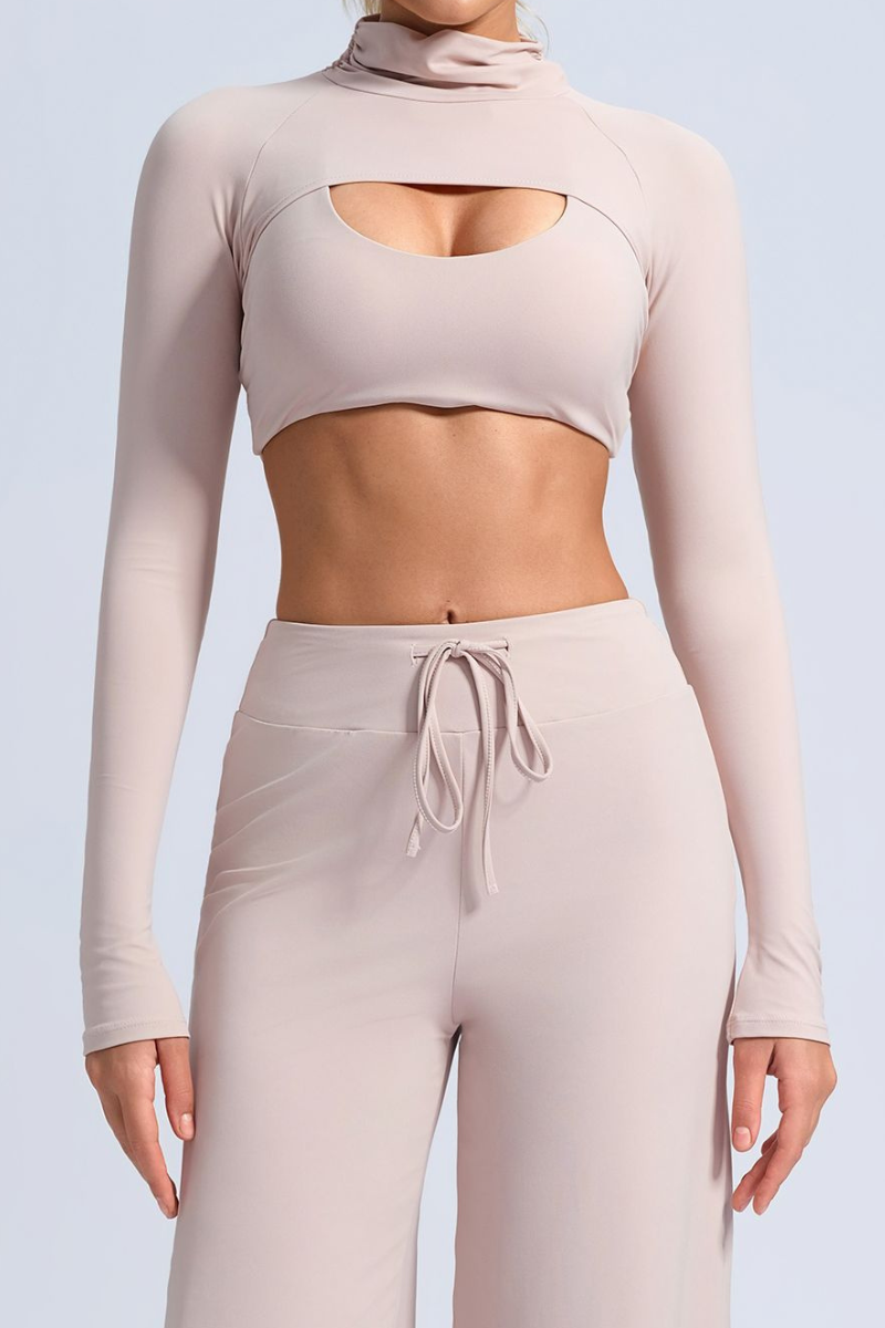 Women's High Neck Quick Dry Casual Long Sleeve Sports Top