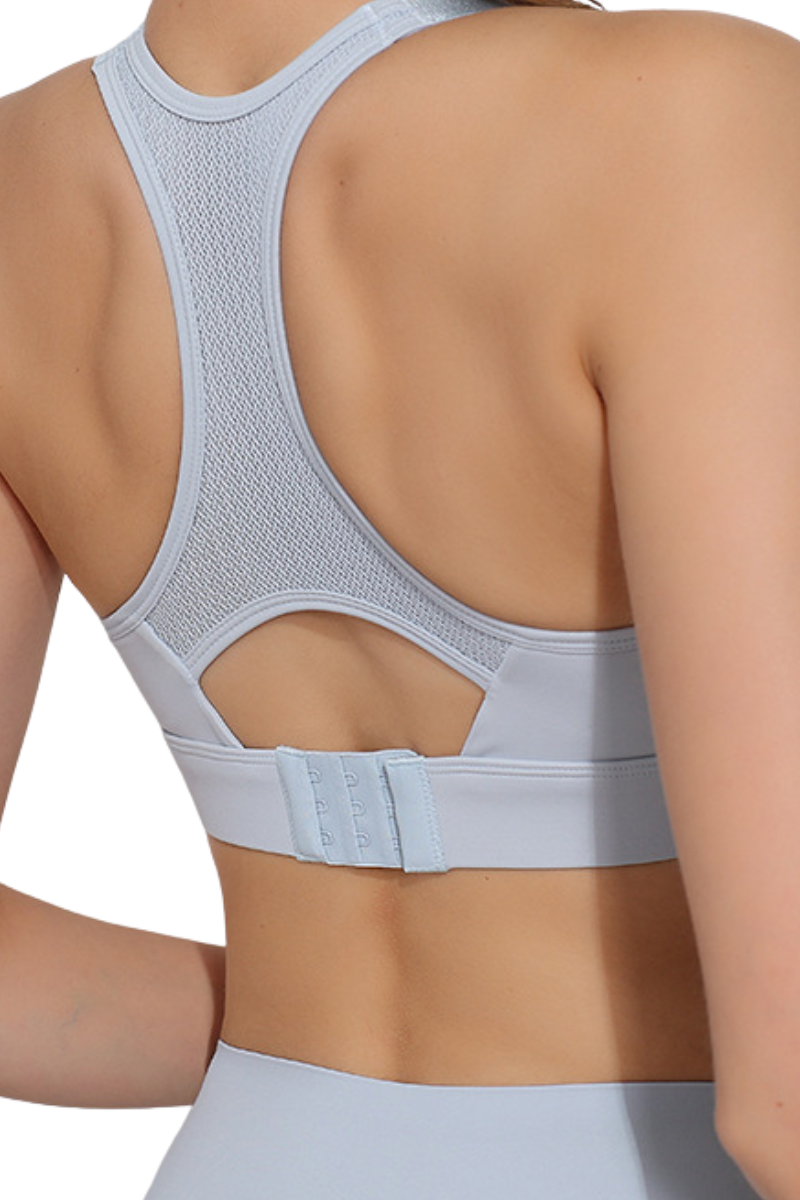 Women's Mesh Beautiful Back Adjustable Buckle Sports Bra
