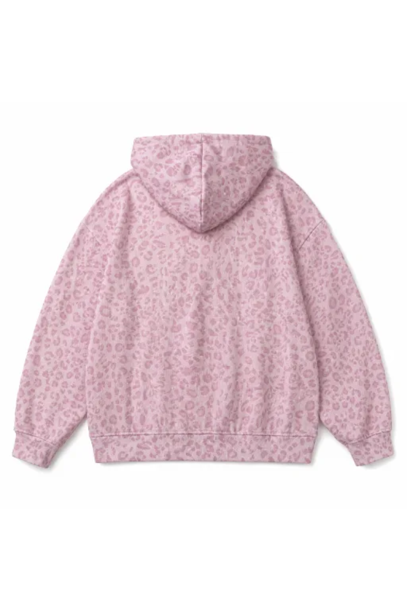 Women's Fall Leopard Print Coquette Style Hoodie