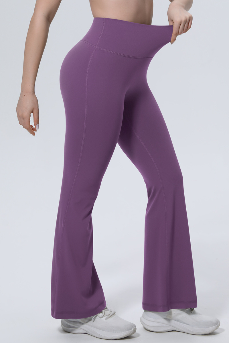 Women's Athletic High Waist And Hip Tight Yoga Flared Pants