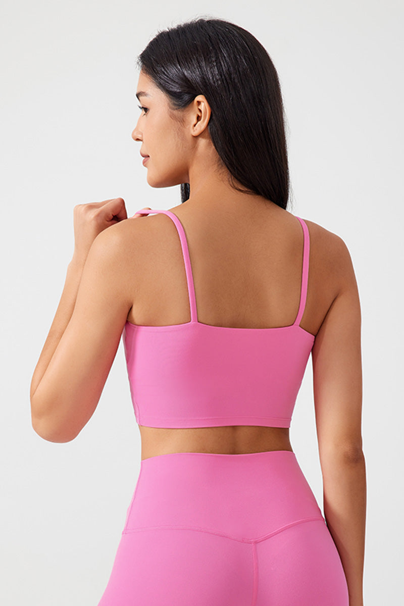 Women Gathering Anti-Shock One Cup Back Fitness Yoga Exercise Camisole Top
