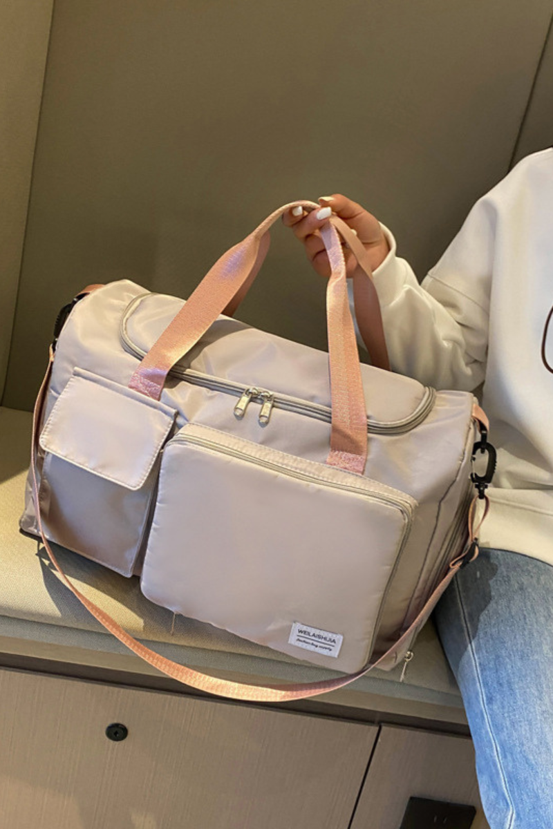 Foldable Multi-Pocket Oxford Cloth Fitness Sports Travel Bag