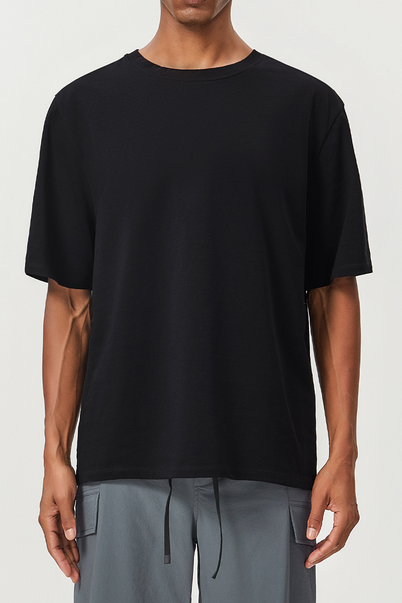 Men's  Summer 100% Cotton Breathable Loose Sports T-Shirt
