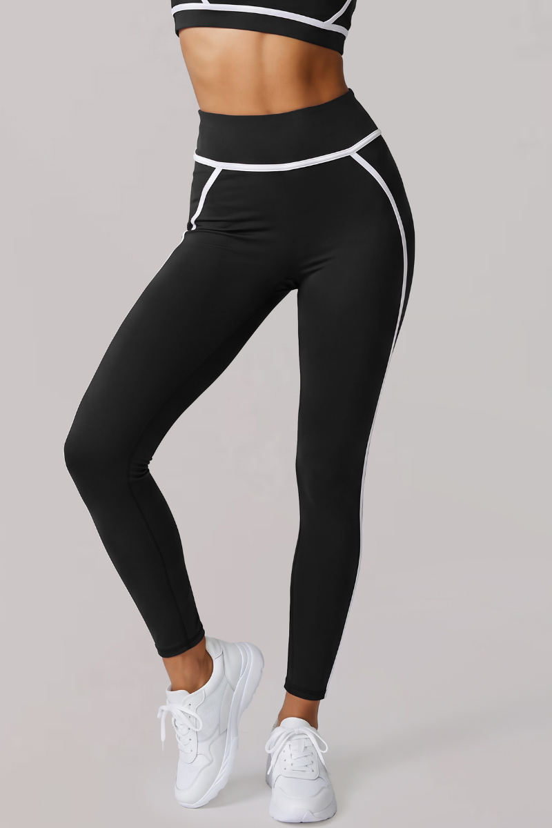 Women's Contrast-Line Butt-Lifting Naked-Feel Yoga Leggings