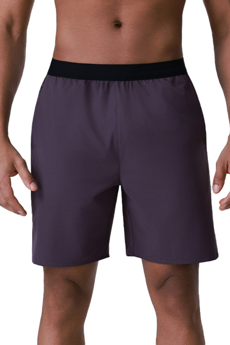 Men's Side Pocket Mesh Breathable Athletic Running Shorts