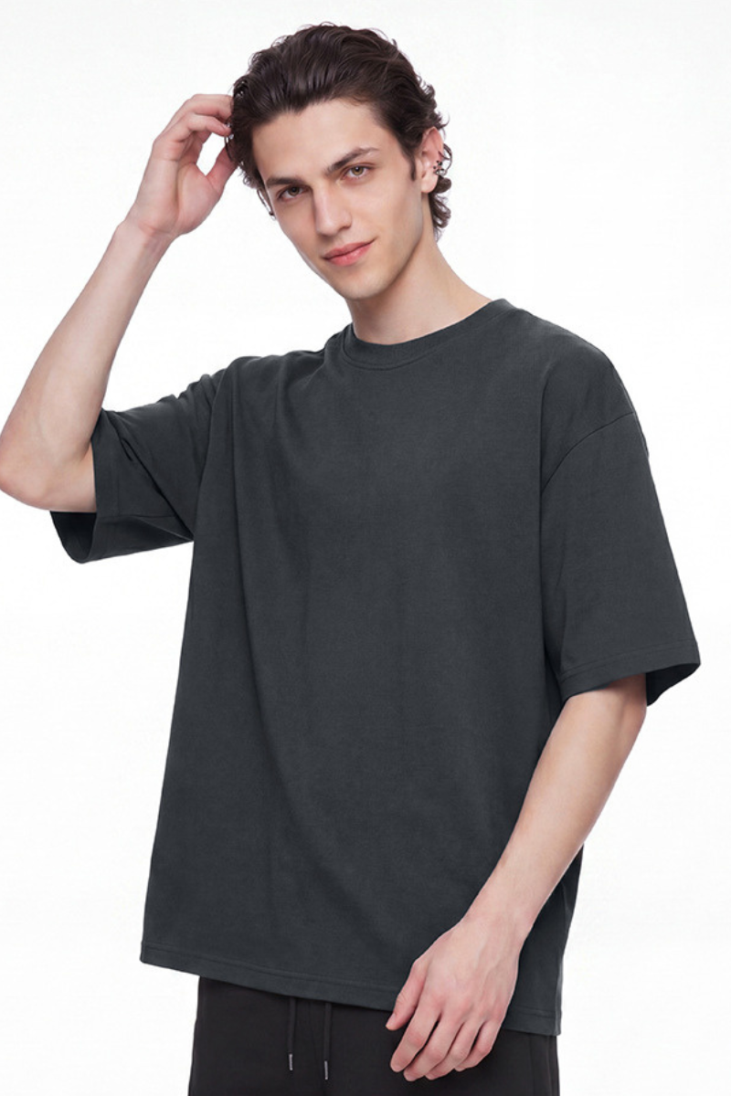 Men's Summer Sorona Cooling Drop Shoulder Loose T-shirt