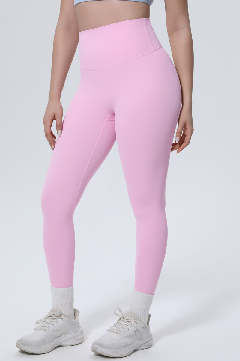 Women's High-Waist Solid Nine-inch Leggings