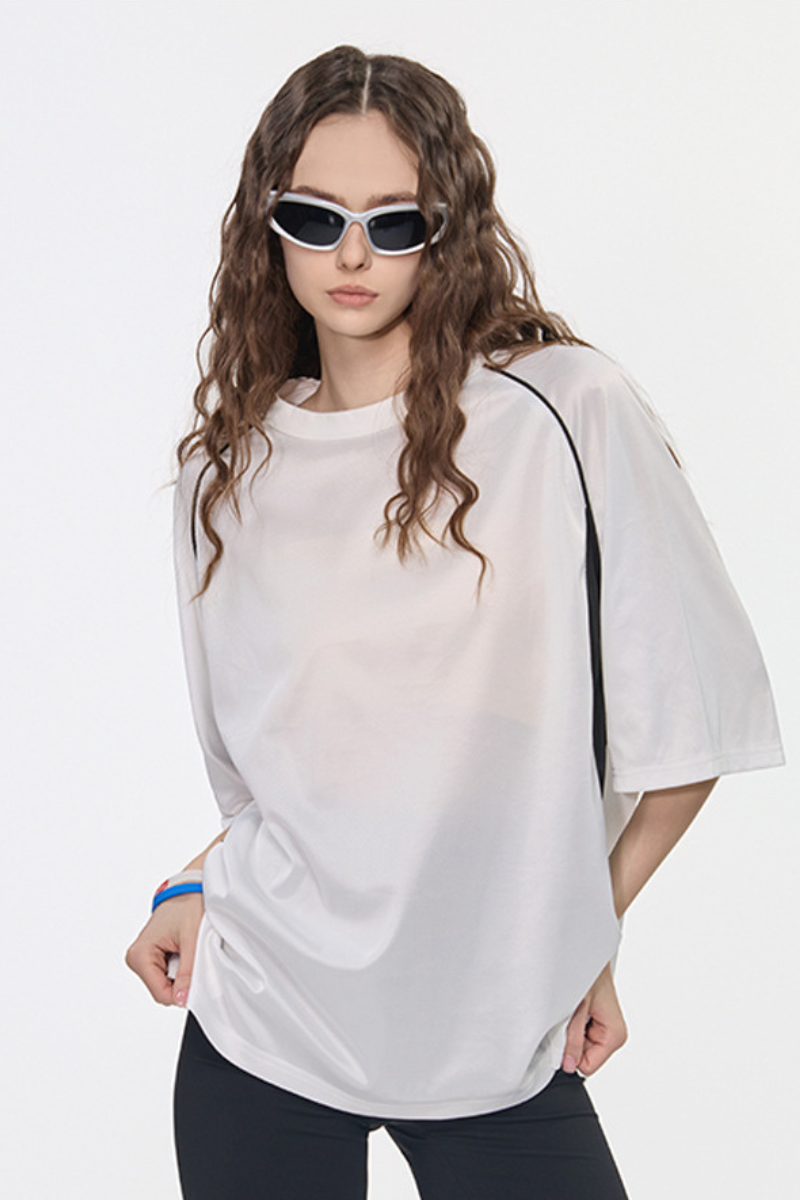 Women's 150g Quick Dry Oversized Multicolor T-Shirt