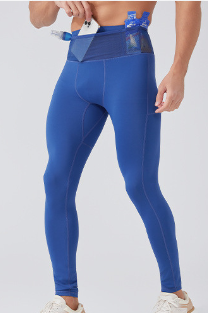 Men's Multi-Pocket Quick Dry Sports Running Leggings