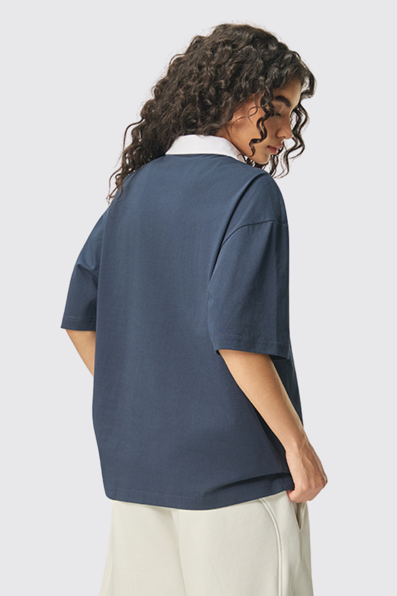 Women's Cooling UV Stand Collar Color Block Varsity Polo