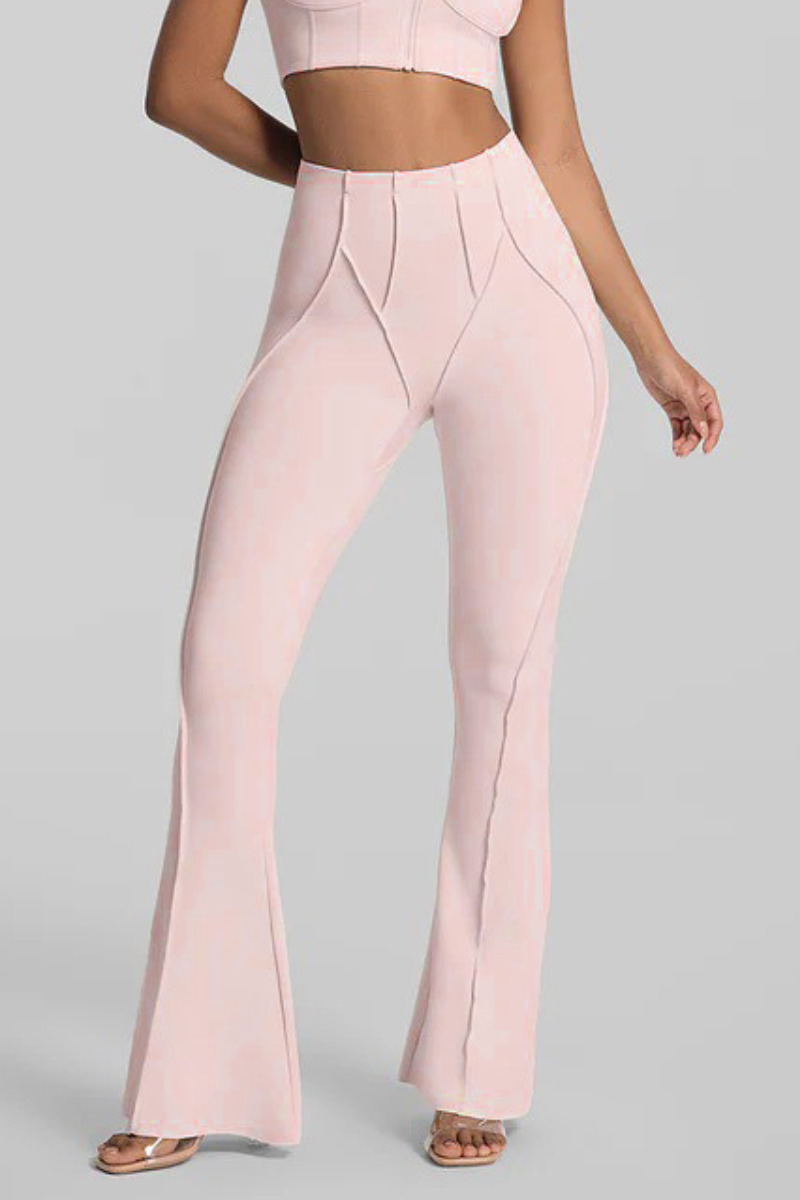 Women's High-Waisted Seam Detail Naked Feel Yoga Flared Pants