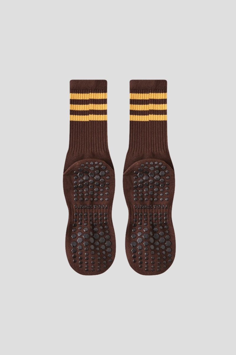 Women's Color Striped Pilates Yoga Tube Socks