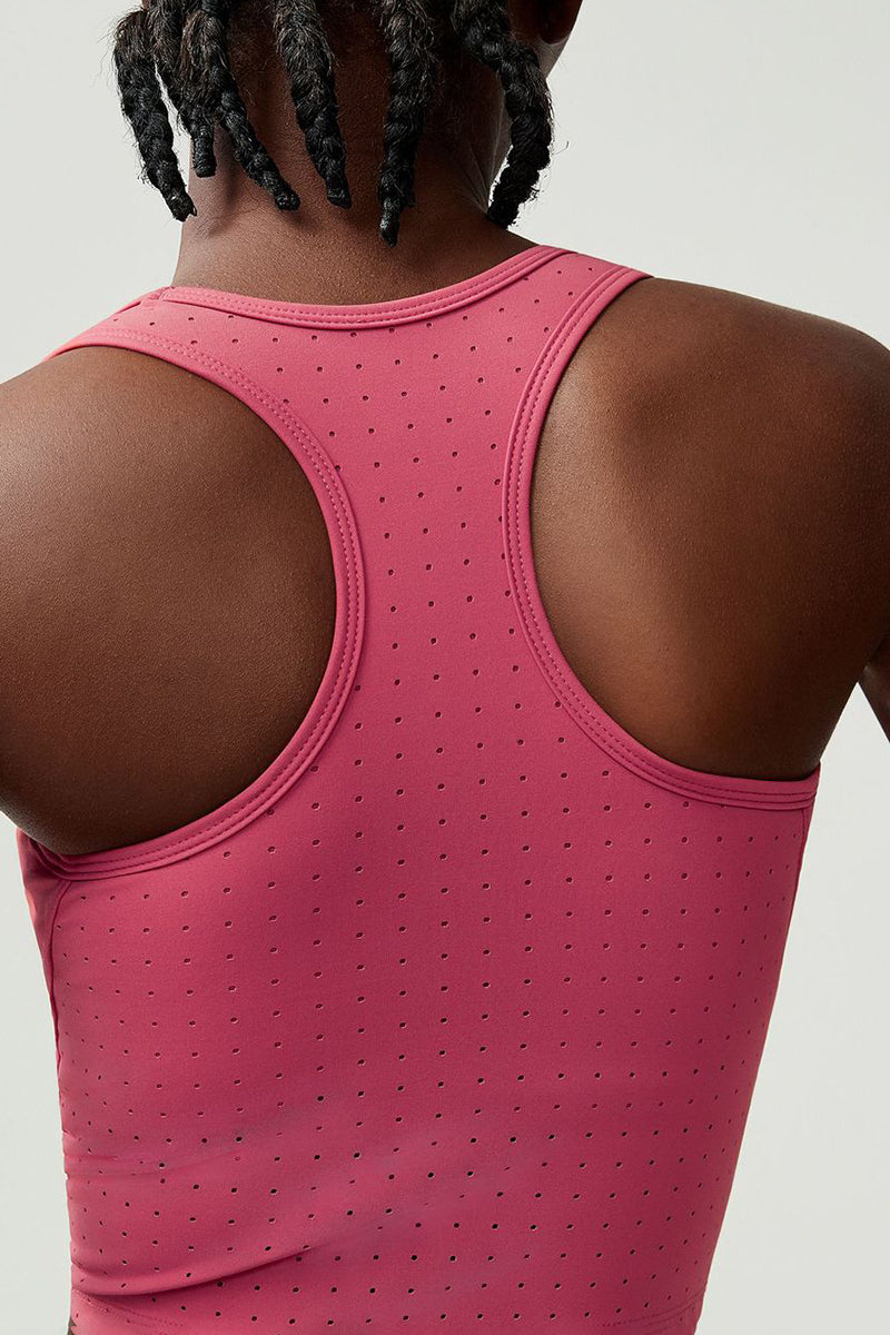 Women Breathable Tennis Vest Removable Padding Sports Top