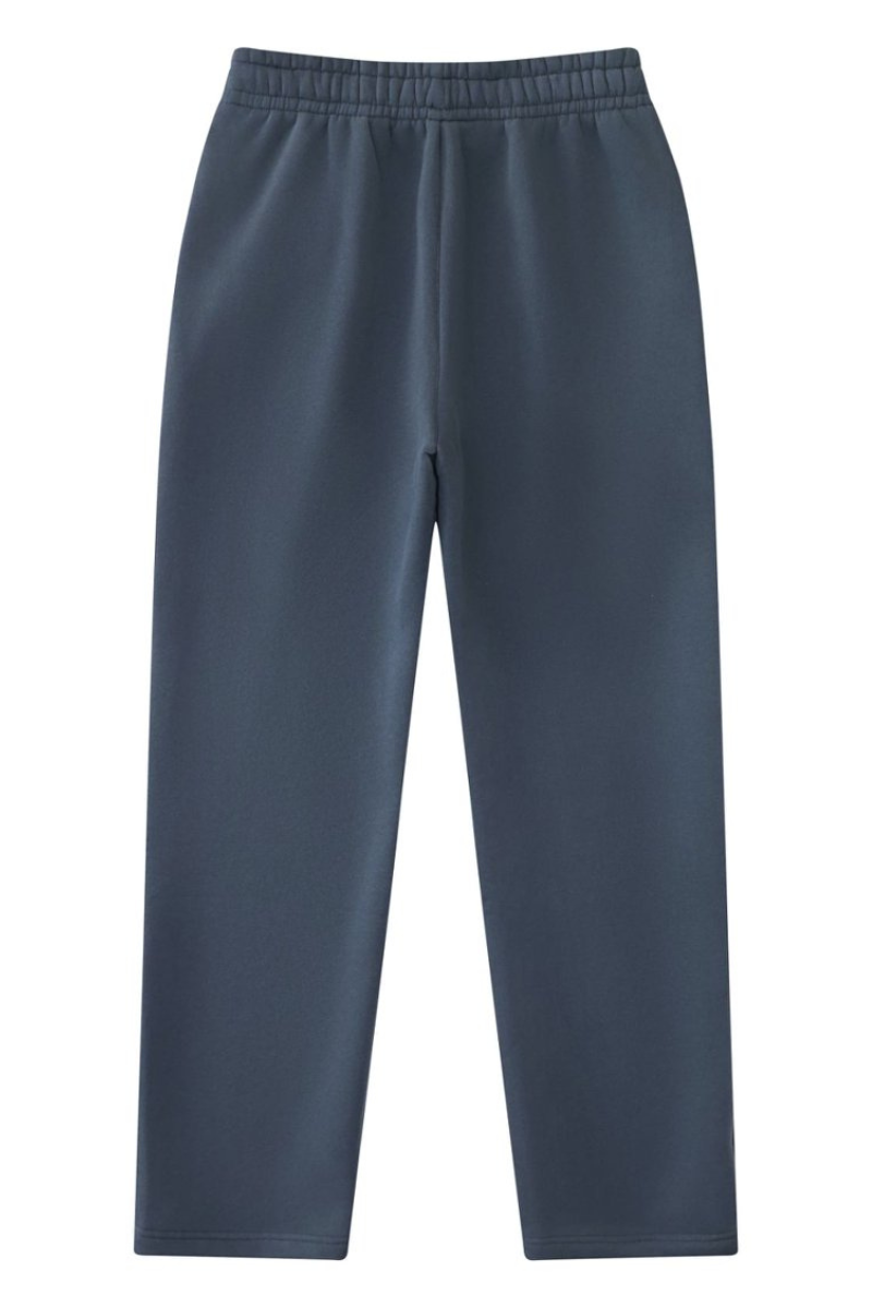 Unisex Fall Fleece Drawstring Straight Leg Casual Sweatpants