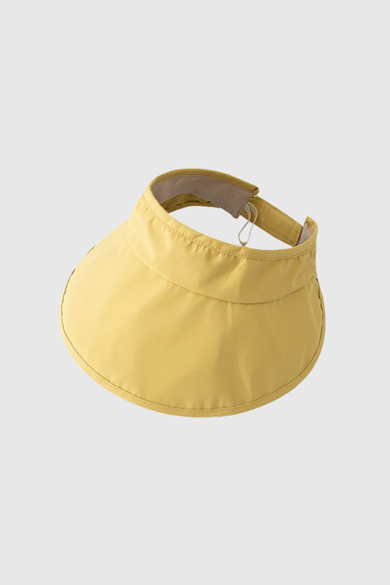 Summer Lightweight Sun Visor Foldable Wide Brim Empty Top Cap