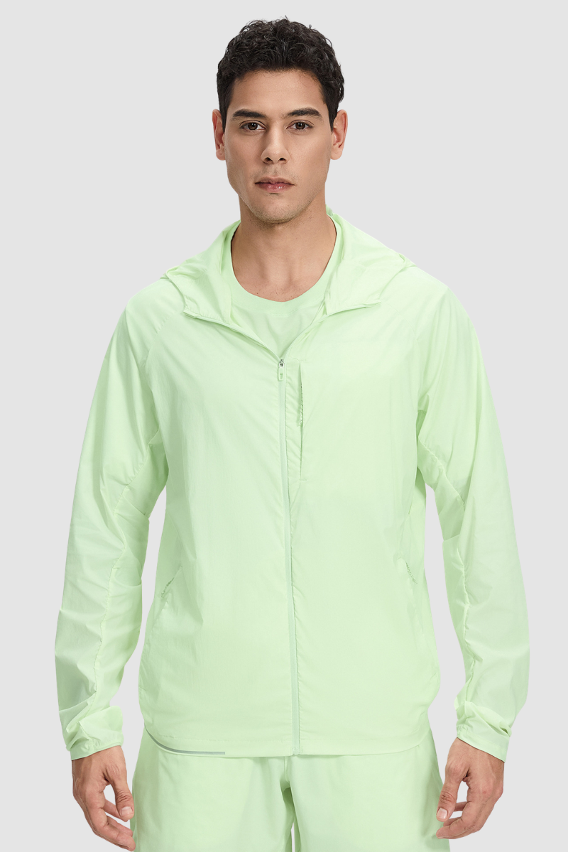 Men's Lightweight Water-Resistant Sports Hooded Jacket