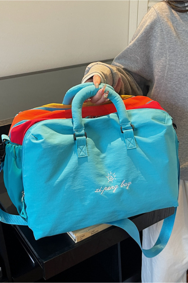 Dopamine Color Scheme 2-in-1 Handheld & Crossbody Sports Bag