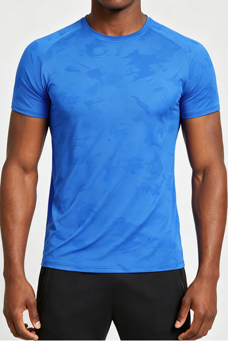Men's Camouflage Mesh Quick Dry Sports Casual T-shirt