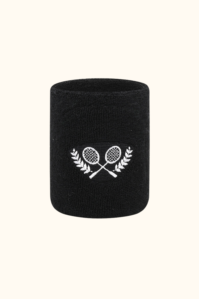 Sports Embroidered Sweat Absorbent Tennis Wristbands
