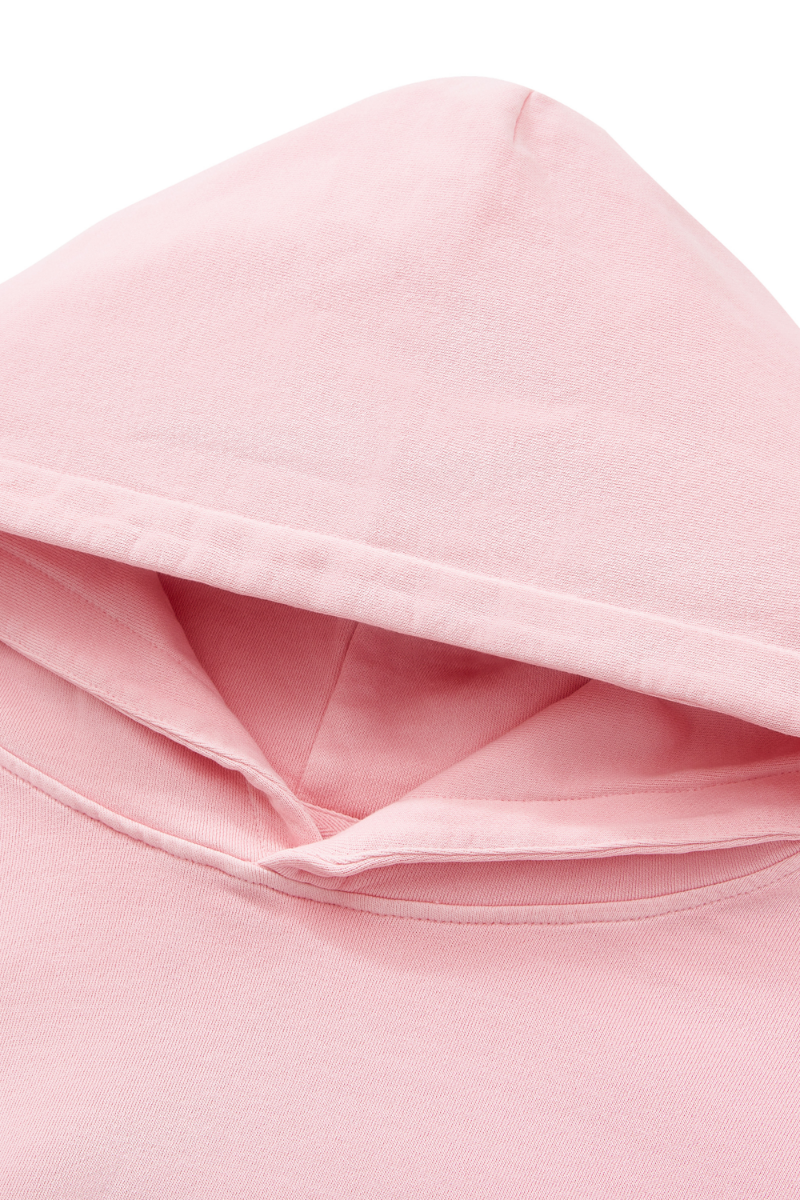 Women's 100% Cotton Fall Washed Hoodie & Curved Sweatpant Set