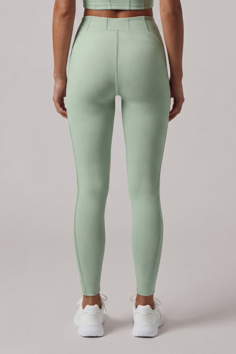 Women's Athletic Corset Seam 3D Peach Butt Yoga Leggings