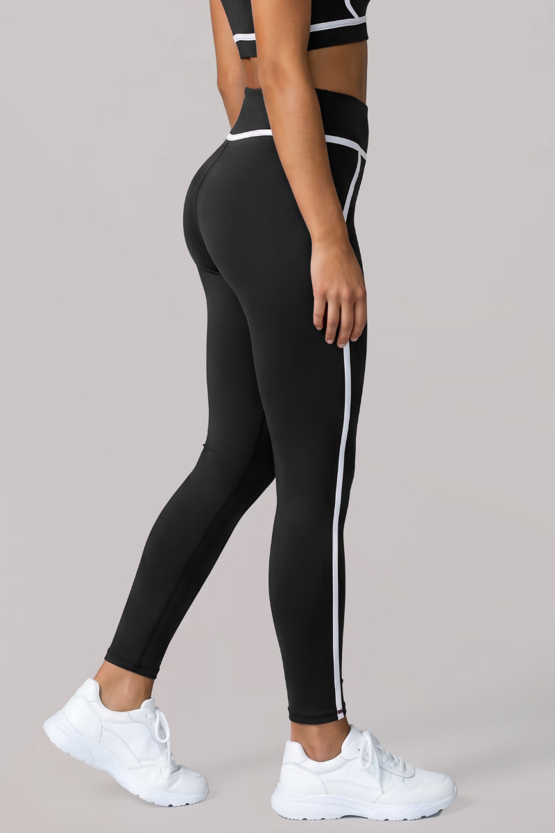 Women's Contrast-Line Butt-Lifting Naked-Feel Yoga Leggings