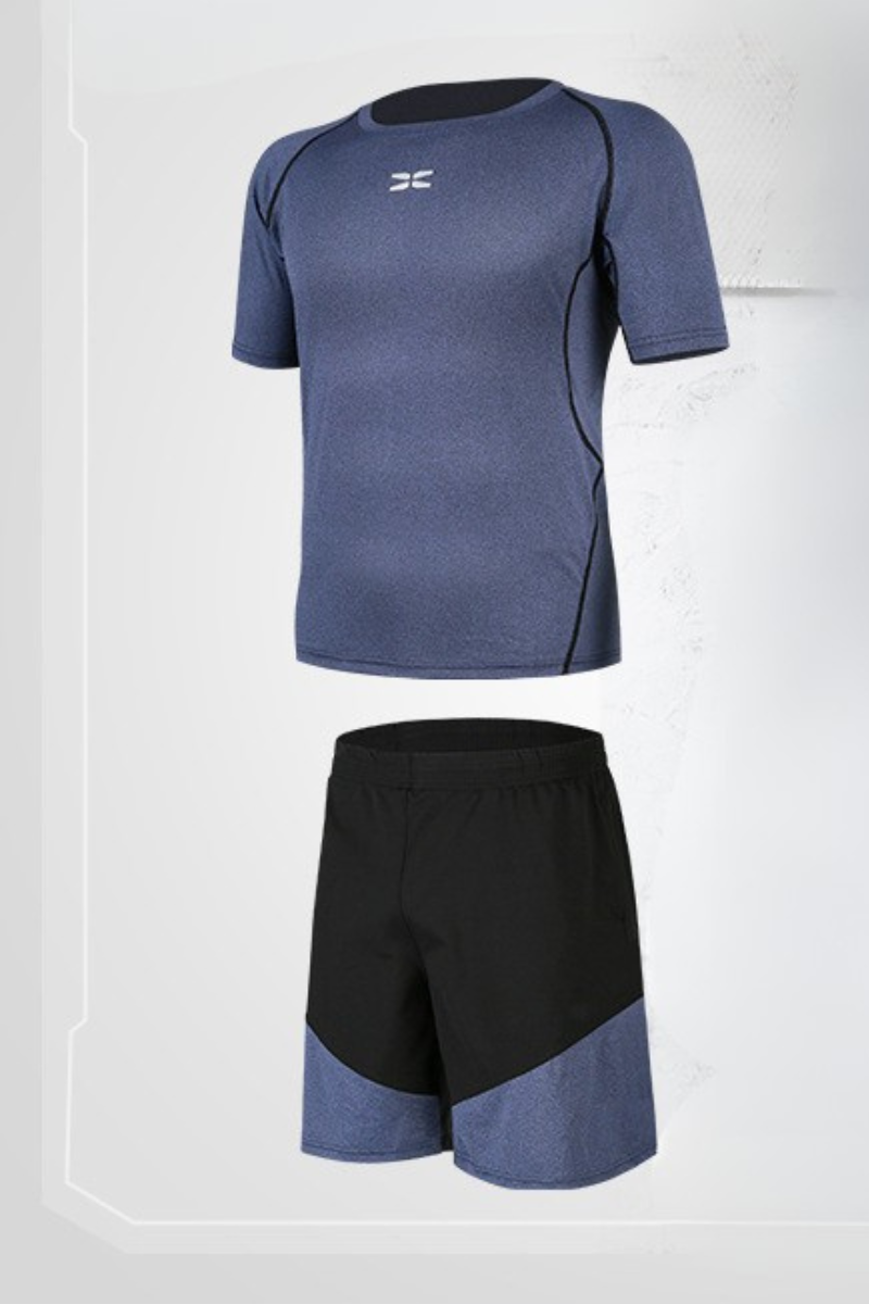 Men's Summer 2-Piece Sports Sets:T-shirt And Shorts